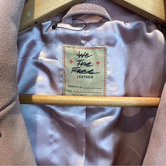 We The Free X Free People High Tide 100% Suede Blazer Pink  $398 Small - Picture 13 of 13